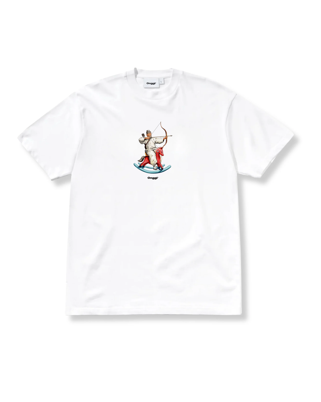 ROCKING HORSE MAN TEE - WHITE