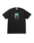 SMOKING CAT TEE - BLACK